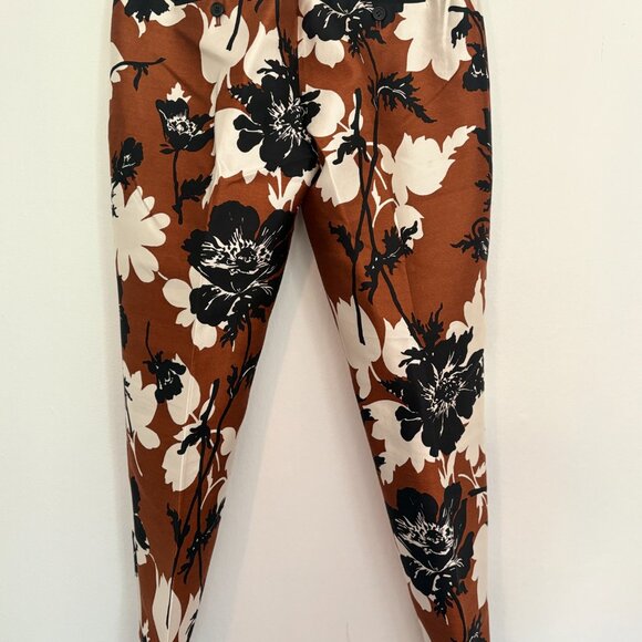 J Crew Collection Cafe Capri cropped pants silk wool blend size 0 - Picture 2 of 4